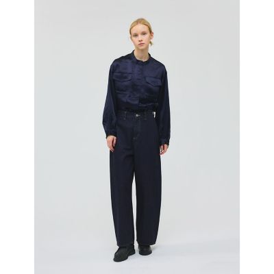 mizuiro ind サテンワークシャツ | mizuiro ind (Women