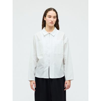 ＜mizuiro ind (Women)＞ｍｉｚｕｉｒｏ　ｉｎｄ　ジップシャツ