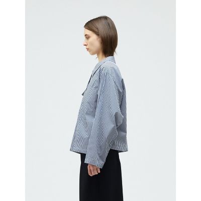 mizuiro ind ストライプカバーオール | mizuiro ind (Women
