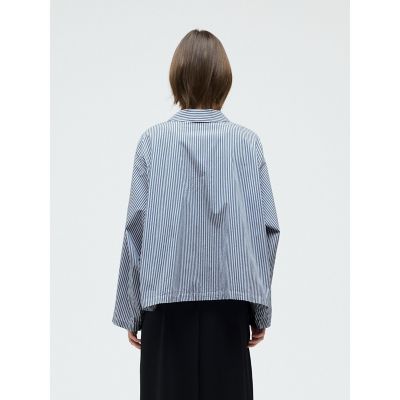 mizuiro ind ストライプカバーオール | mizuiro ind (Women