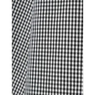 mizuiro ind チェックフリルギャザーカラーシャツ | mizuiro
