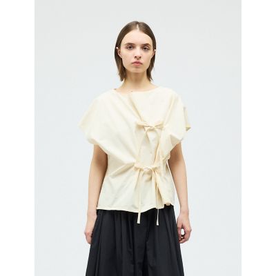 ＜mizuiro ind (Women)＞ｍｉｚｕｉｒｏ　ｉｎｄ　リボンプルオーバー