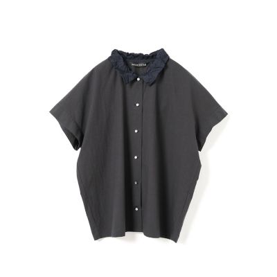 mizuiro ind ワッシャーカラーワイドシャツ | mizuiro ind