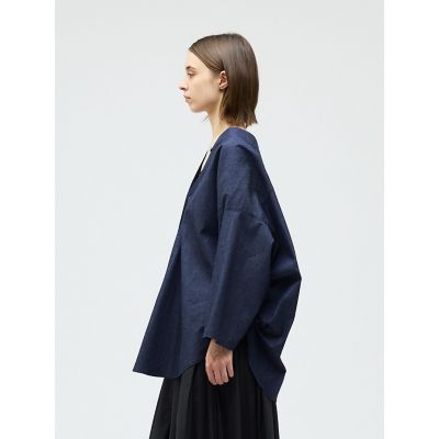 mizuiro ind Vネックデニムシャツ | mizuiro ind (Women