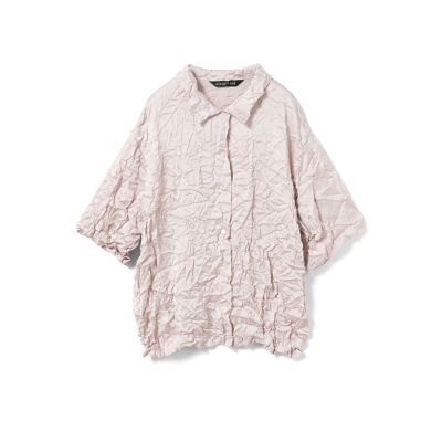 mizuiro ind ワッシャーハーフスリーブシャツ | mizuiro ind