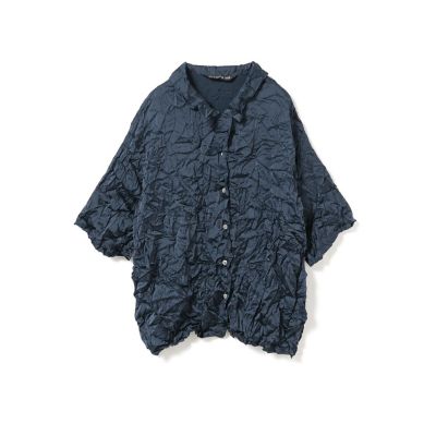 mizuiro ind ワッシャーハーフスリーブシャツ | mizuiro ind