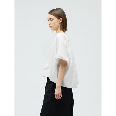 mizuiro ind バルーンノーカラーシャツ | mizuiro ind