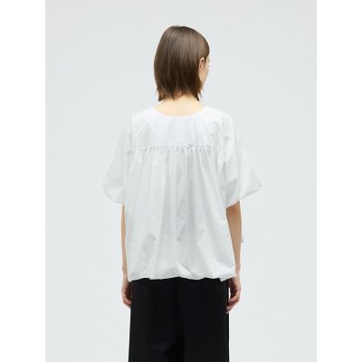 mizuiro ind バルーンノーカラーシャツ | mizuiro ind