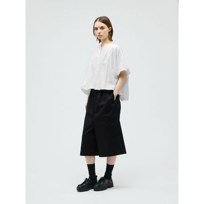 mizuiro ind バルーンノーカラーシャツ | mizuiro ind