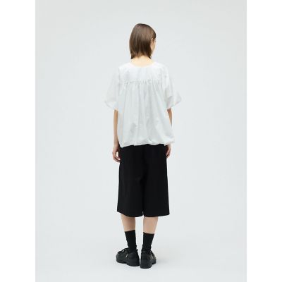 mizuiro ind バルーンノーカラーシャツ | mizuiro ind