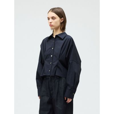 mizuiro ind コクーンショートシャツ | mizuiro ind (Women