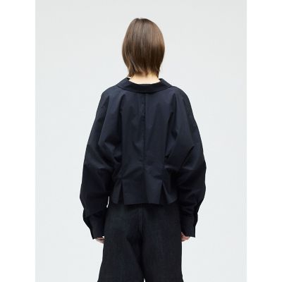 mizuiro ind コクーンショートシャツ | mizuiro ind (Women
