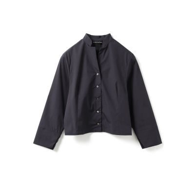 mizuiro ind スタンドカラーショートシャツ | mizuiro ind
