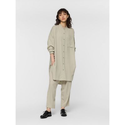 mizuiro ind T／Rバンドカラーロングシャツ | mizuiro ind 
