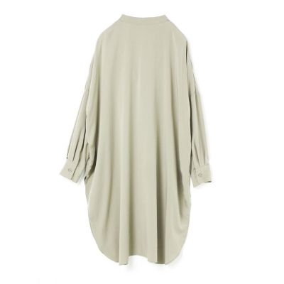 mizuiro ind T／Rバンドカラーロングシャツ | mizuiro ind 