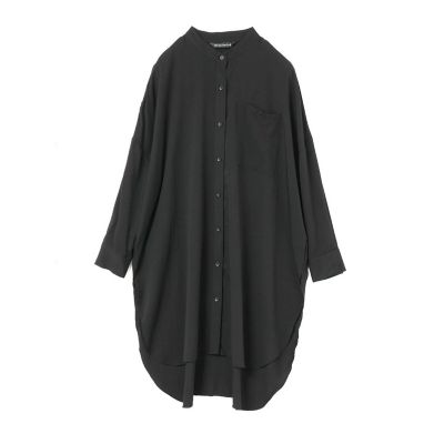 mizuiro ind T／Rバンドカラーロングシャツ | mizuiro ind 
