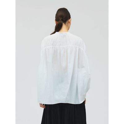 mizuiro ind バックギャザーワイドシャツ | mizuiro ind