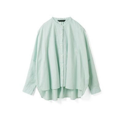 mizuiro ind バックギャザーワイドシャツ | mizuiro ind