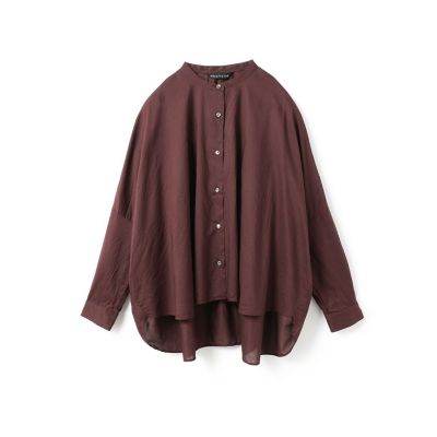 mizuiro ind バックギャザーワイドシャツ | mizuiro ind