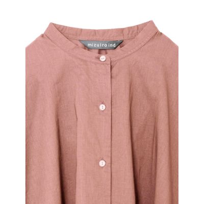 ｍｉｚｕｉｒｏ　ｉｎｄ　バックギャザーワイドシャツ