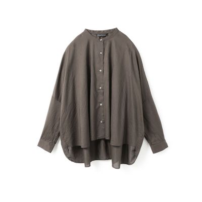 mizuiro ind (Women)/ミズイロインド mizuiro ind バックギャザーワイドシャツ チャコールグレー(92) トップス【三越伊勢丹/公式】