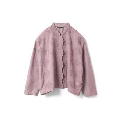 mizuiro ind レーススタンドカラーワイドシャツ | mizuiro