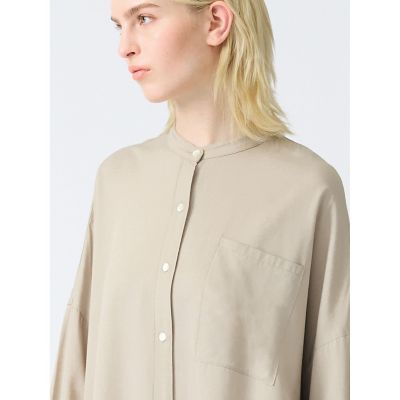 mizuiro ind バンドカラーロングシャツ | mizuiro ind