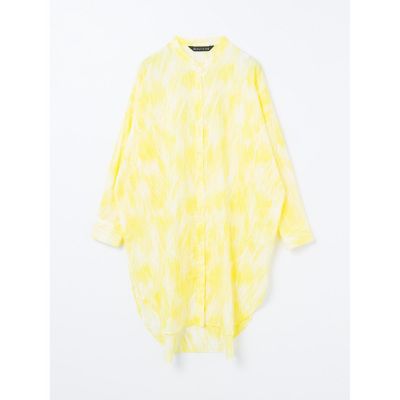 お値下げ中☆【試着のみ】mizuiro ind スタンドカラーシャツ チュニック 試着のみ/難あり】mizuiro ind T/Wスタンドカラーシャツ