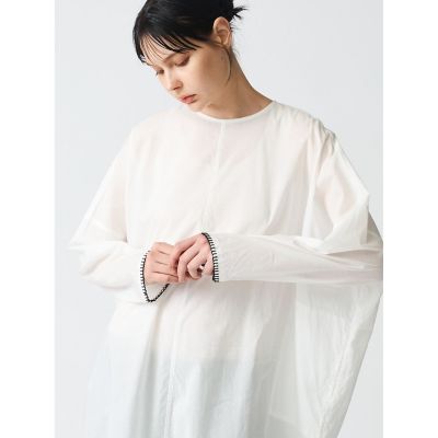 mizuiro ind ブランケットステッチワイドワンピース