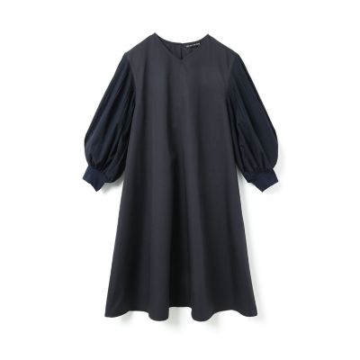 mizuiro ind プリーツパフスリーブワンピース