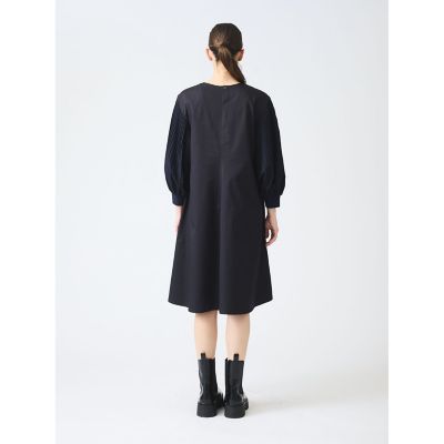 mizuiro ind プリーツパフスリーブワンピース