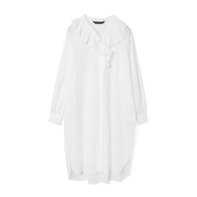 ｍｉｚｕｉｒｏ　ｉｎｄ　フリルカラーシャツワンピース