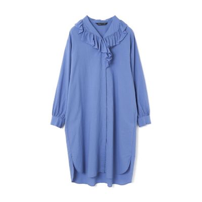ｍｉｚｕｉｒｏ　ｉｎｄ　フリルカラーシャツワンピース