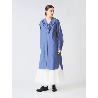 ｍｉｚｕｉｒｏ　ｉｎｄ　フリルカラーシャツワンピース