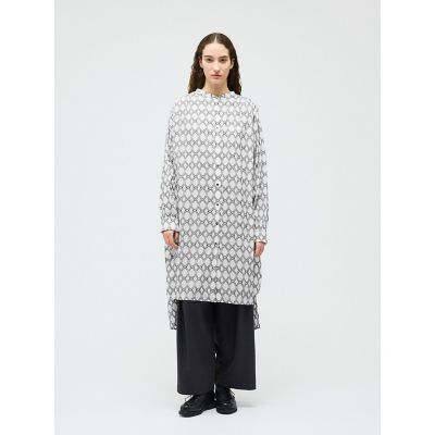 ＜mizuiro ind (Women)＞ｍｉｚｕｉｒｏ　ｉｎｄ　ジャカードギャザーショルダーワンピース