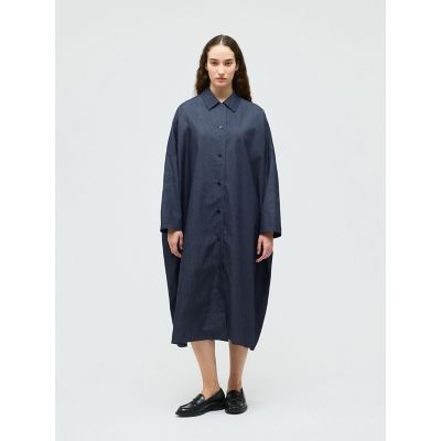 プレミアムオックス バンドカラーシャツワンピース | GALERIE VIE