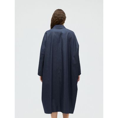 mizuiro ind デニムワイドシャツコート | mizuiro ind