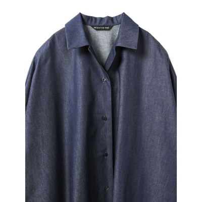 mizuiro ind デニムワイドシャツコート | mizuiro ind