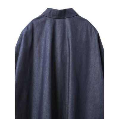 mizuiro ind デニムワイドシャツコート | mizuiro ind