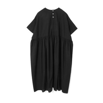 ｍｉｚｕｉｒｏ　ｉｎｄ　カットジャガードクルーネックギャザーワンピース