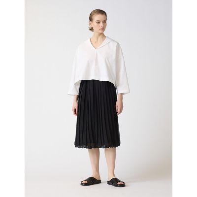 ＜mizuiro ind (Women)＞ｍｉｚｕｉｒｏ　ｉｎｄ　プリーツバルーンスカート