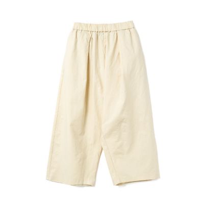 mizuiro ind コットンリネンハイウエストタックワイド