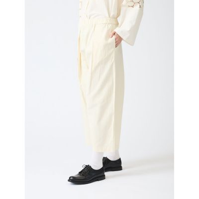 ｍｉｚｕｉｒｏ　ｉｎｄ　コットンリネンハイウエストタックワイドパンツ