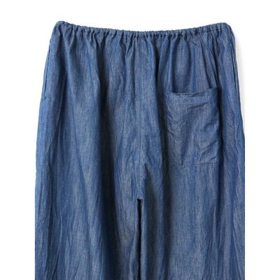 mizuiro ind デニムドローストリングボリュームパンツ
