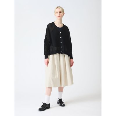 ＜mizuiro ind (Women)＞ｍｉｚｕｉｒｏ　ｉｎｄ　コットンリネンキュロットパンツ