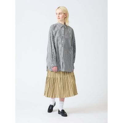 mizuiro ind ワッシャープリーツティアードスカート