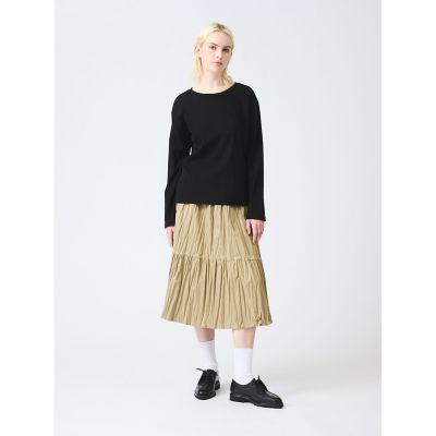 mizuiro ind　ミズイロインド　（新品）ティアードスカート mizuiroind（ミズイロインド）の「mizuiro ind ティアードスカート