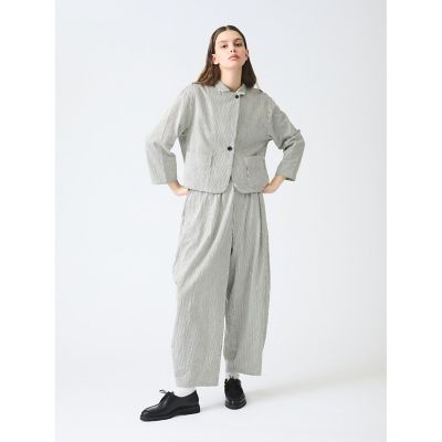 ｍｉｚｕｉｒｏ　ｉｎｄ　ヒッコリーワイドテーパードパンツ