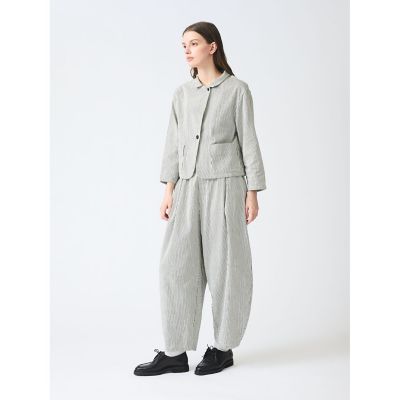 ｍｉｚｕｉｒｏ　ｉｎｄ　ヒッコリーワイドテーパードパンツ