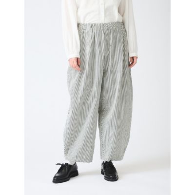 ｍｉｚｕｉｒｏ　ｉｎｄ　ヒッコリーワイドテーパードパンツ